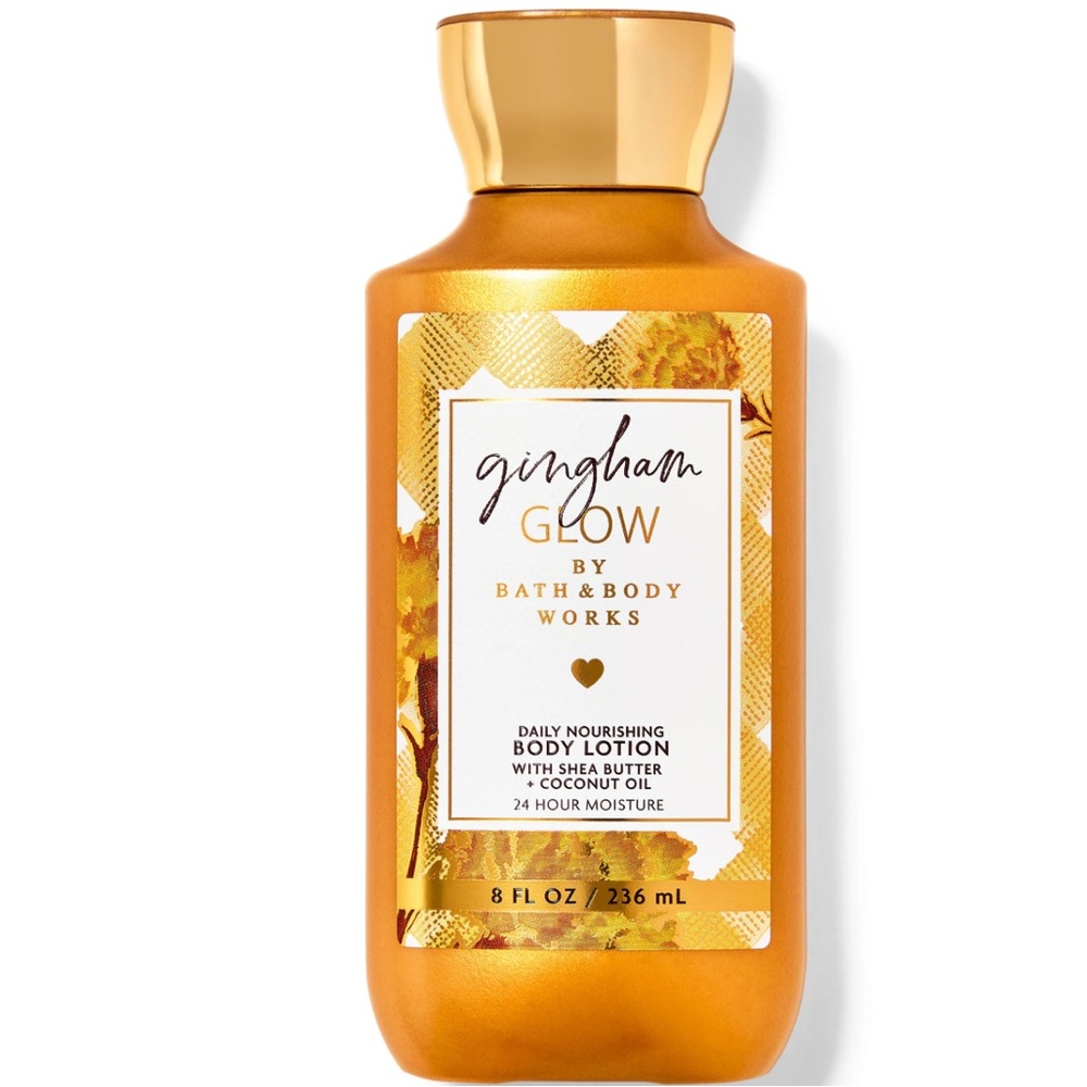 NIB Bath & Body Works Gingham Glow Body Lotion - Gold - Picture 3 of 3
